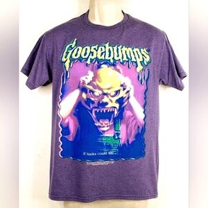 5/$50 EUC Goosebumps "G" Splat Graphic Tee The Haunted Mask Purple Sz. S
